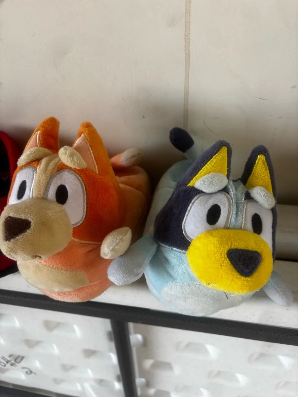 Plush Bluey - Orange and Blue Soft Slippers
